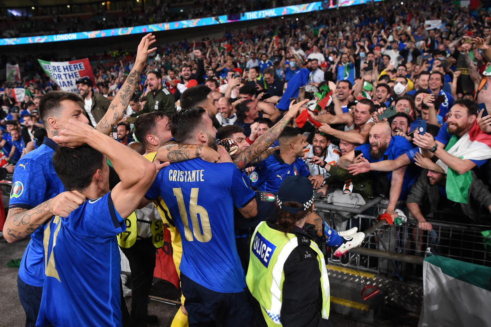 Final de la Eurocopa, un experimento sobre el coronavirus que ya arrojó resultados