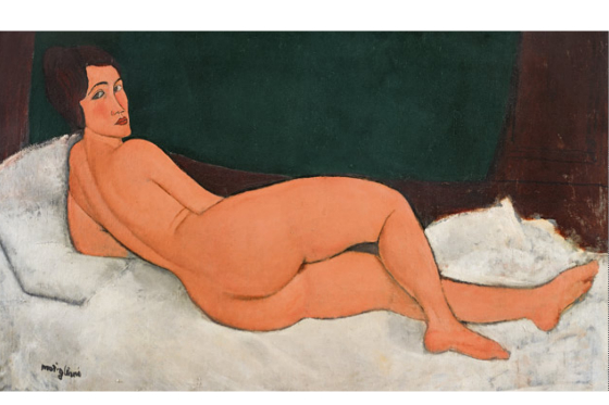 «Nu couché» de Modigliani, pintado hace un siglo, estrella de las subastas en Nueva York