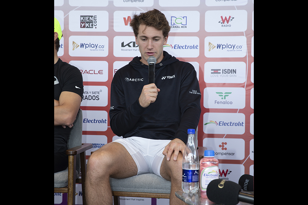 Así se llevó a cabo la rueda de prensa de Rafael Nadal y Casper Ruud en Bogotá
