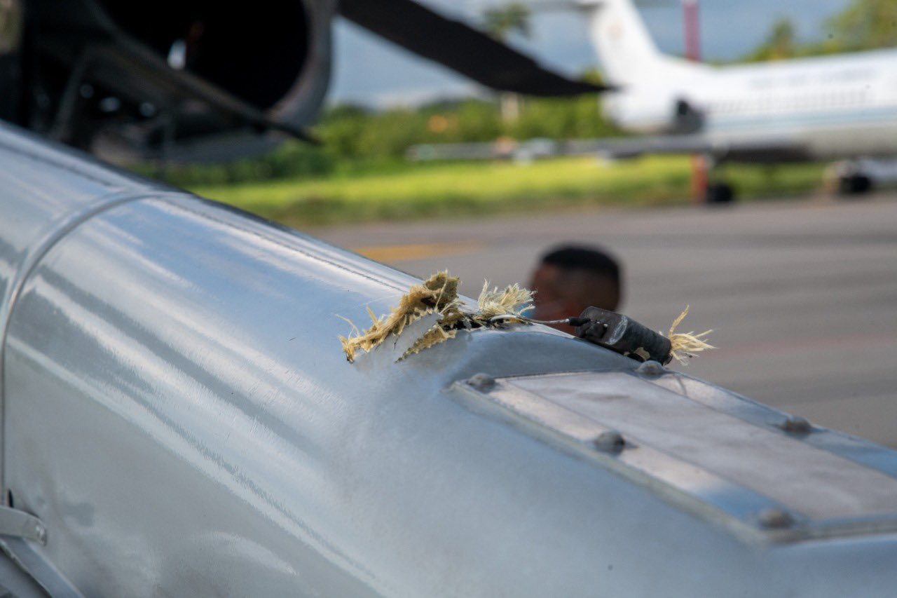Primeras imágenes de los disparos contra el helicóptero presidencial.