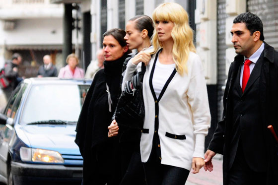 Las calles de Buenos Aires encantaron a Claudia Schiffer