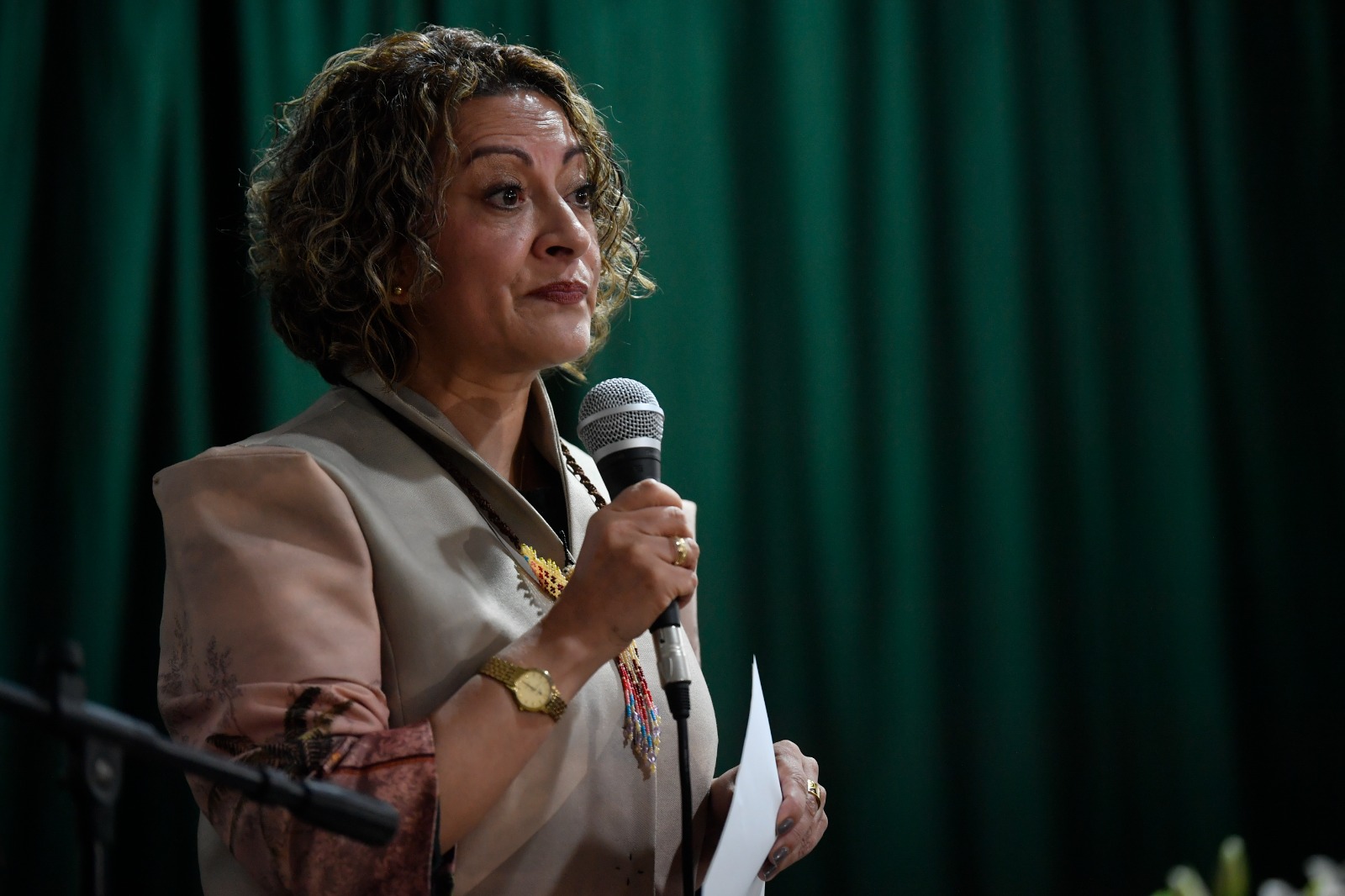 Jineth Bedoya, lideresa del movimiento No Es Hora de Callar.