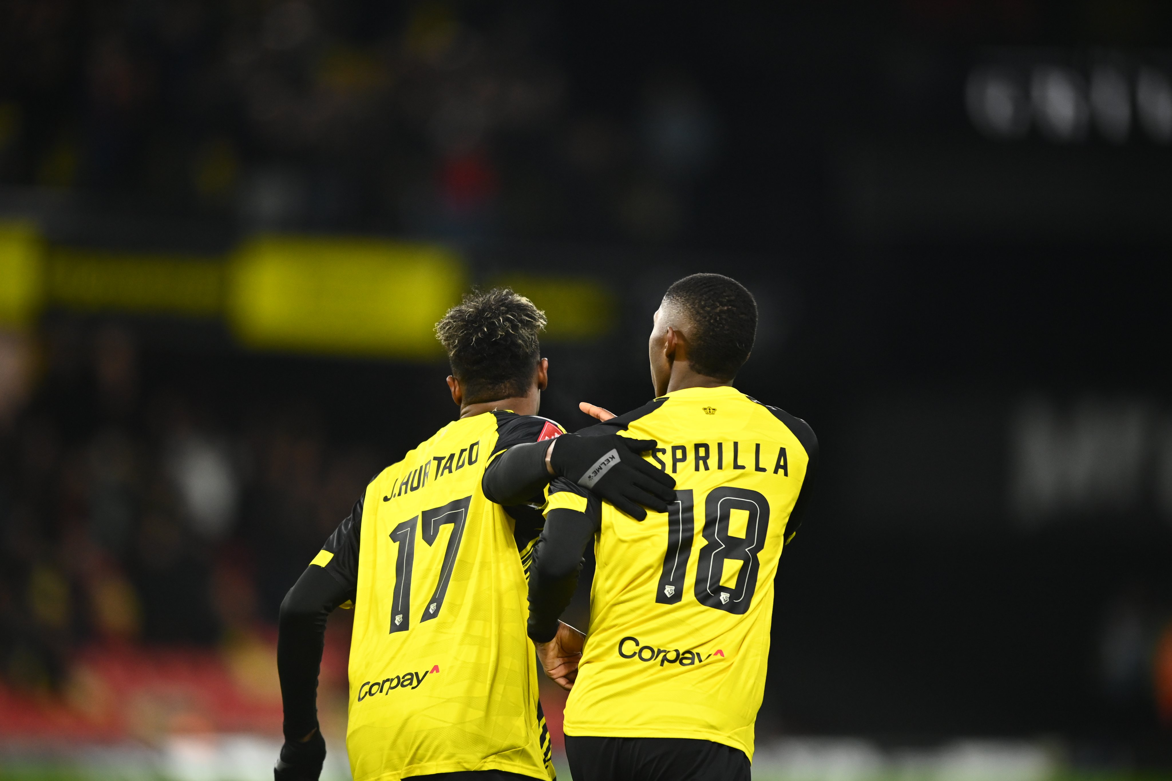 Yaser Asprilla y Jorge Hurtado, figuras en la FA Cup con Watford: video