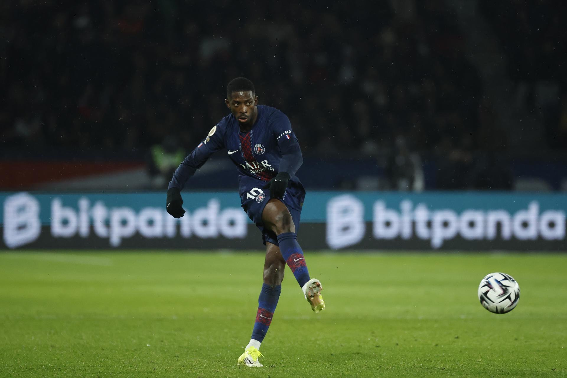 PARIS (France), 17/01/2026.- Ousmane Dembele of PSG in action during the French Ligue 1 soccer match between Paris Saint Germain and LOSC Lille in Paris, France, 16 January 2026. (Francia) EFE/EPA/MOHAMMED BADRA

