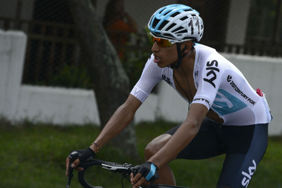 Egan Bernal llegó tercero en la penúltima etapa del Tour de Romandía