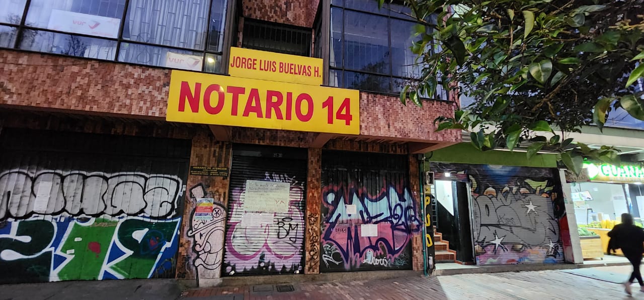 “Documentos secuestrados”: Piden reabrir Notaría 14 de Bogotá, cerrada hace un mes