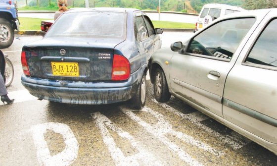 En promedio, diariamente en Bogotá hay 70 choques simples