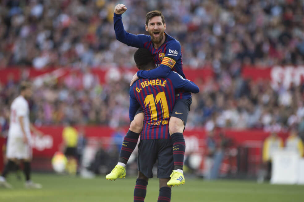 Otra noche mágica de Messi con el Barcelona
