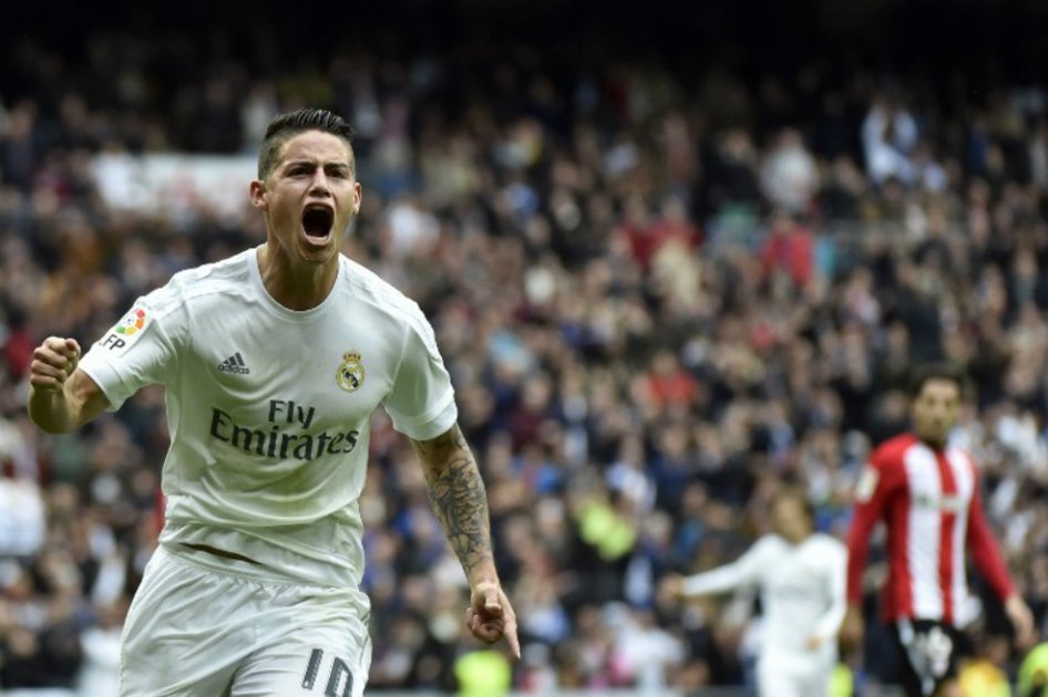 James marcó gol en triunfo de Real Madrid sobre el Athletic de Bilbao