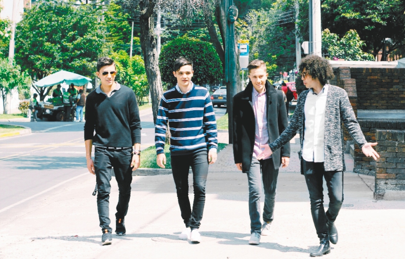  La banda bogotana The Castles: De izquierda a derecha, Julián, Juan Diego, Sebastián y Pablo Castillo.  / Cortesía. 