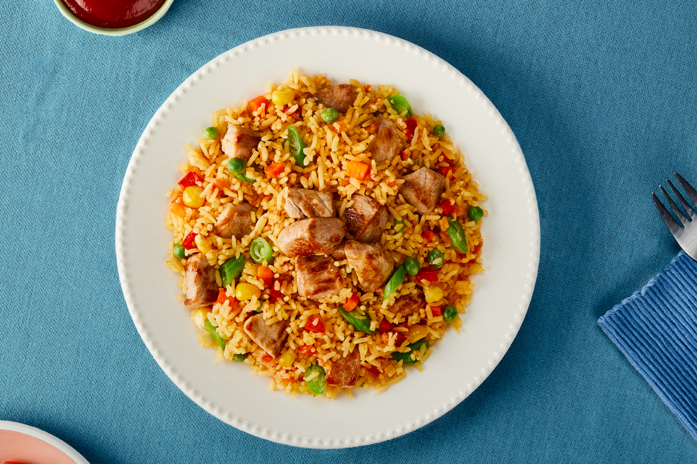 Arroz con cerdo desmechado, una preparación perfecta para las novenas de Navidad