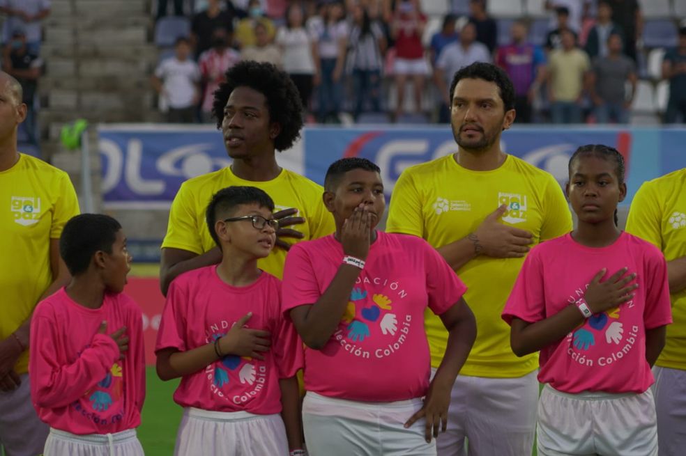 Carlos Puyol estuvo en el partido de la semana de Golypaz.