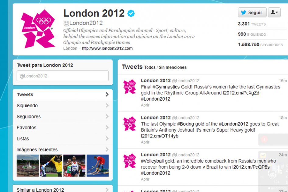 Londres celebró los primeros ‘Juegos Twitterolímpicos’ de la historia