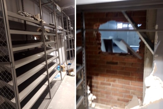 Millonario robo a tienda Adidas: abrieron hueco en la pared y desocuparon todo