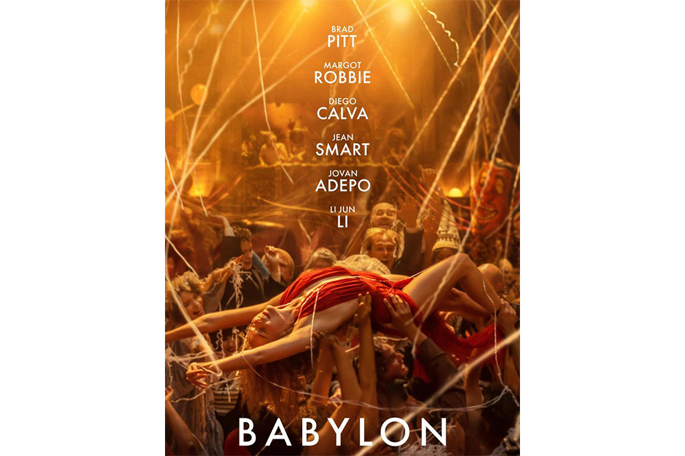 Brad Pitt, Margot Robbie, Diego Calva y Jean Smart hacen parte del elenco de 'Babylon', que se rodó en 2021 y se estrenó en diciembre de 2022.