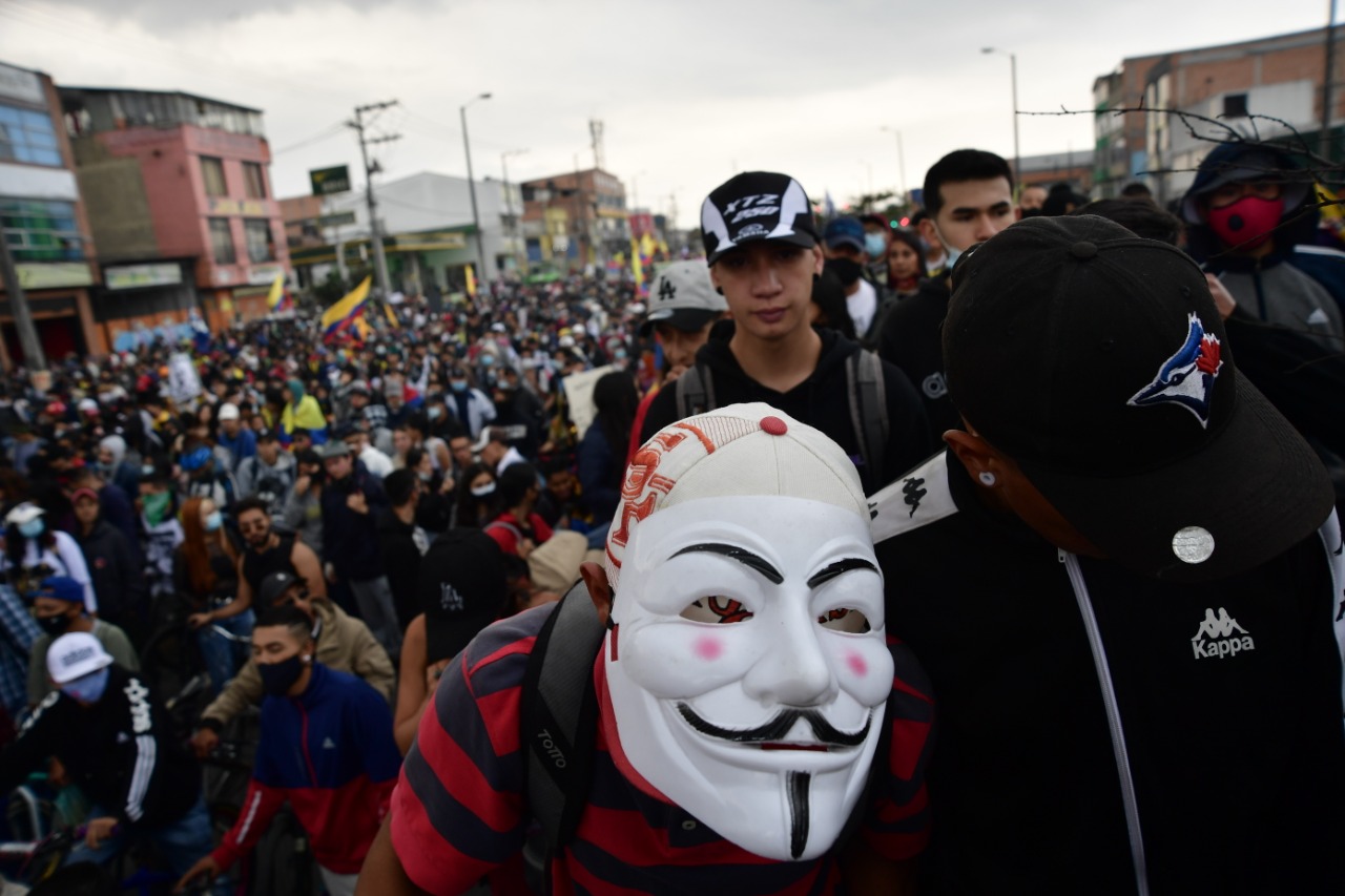 En este lugar no es nuevo que se presenten manifestaciones, pues en las últimas dos semanas se han presentado protestas todos los días.