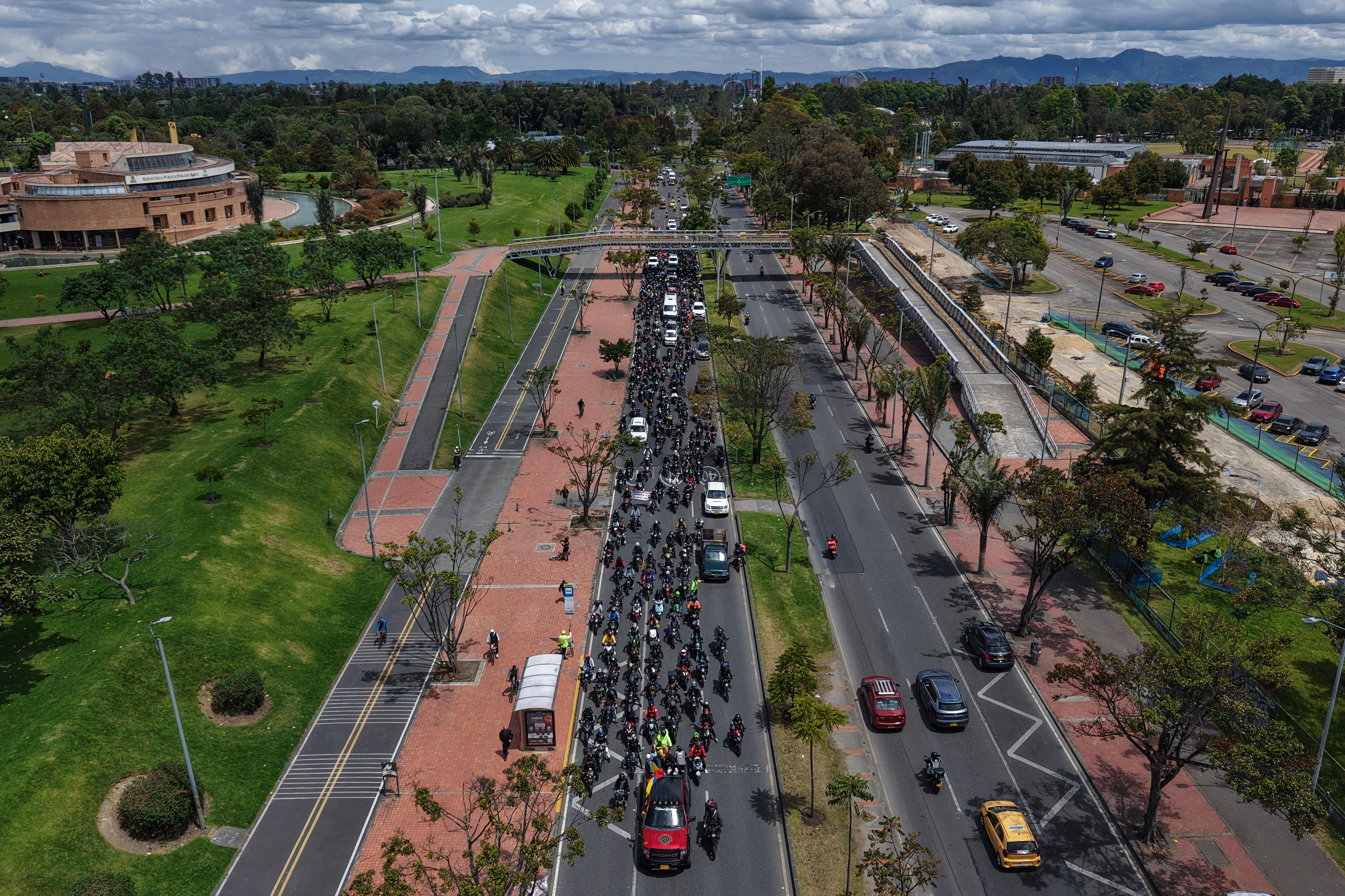 Sin sobresaltos, pero con dudas: así transcurrió protesta de movilidad en Bogotá