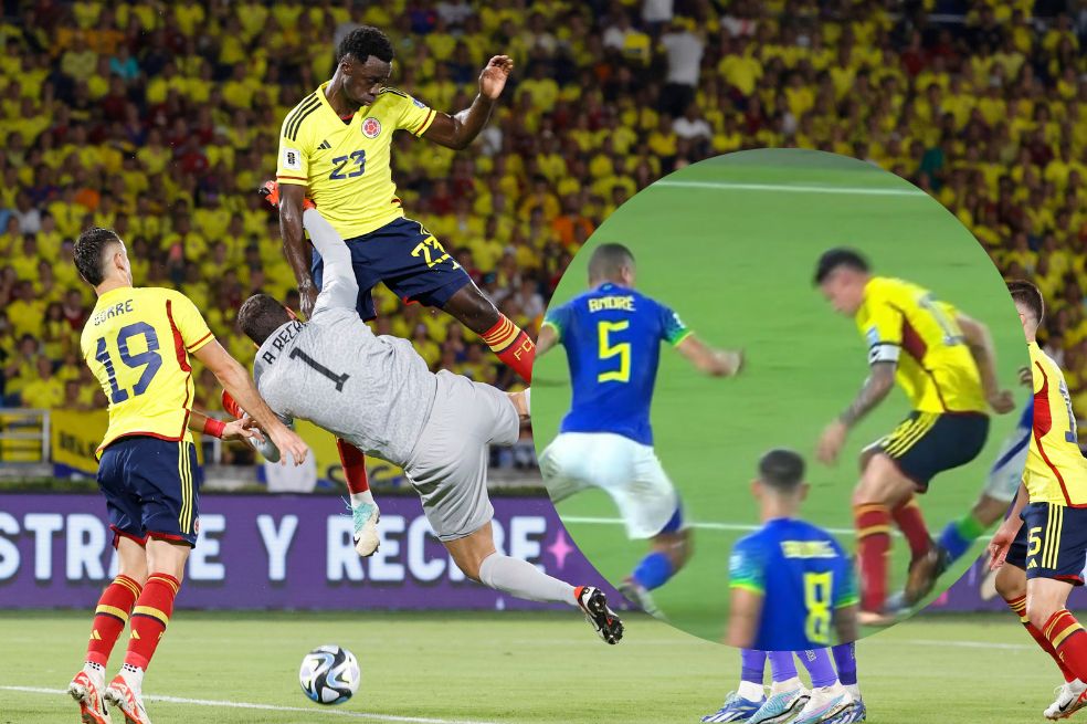 Video: el polémico penalti a James Rodríguez en el Colombia vs. Brasil, ¿y el VAR?