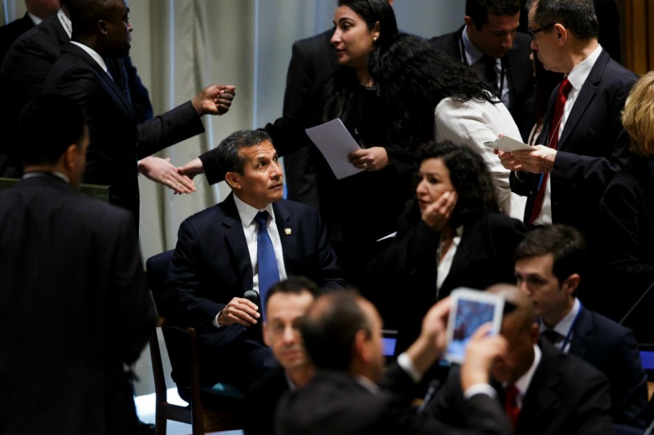 El presidente de Perú, Ollanta Humala (izquierda), asistirá a la reunión en Nueva York, donde estarán más de 60 mandatarios. / EFE