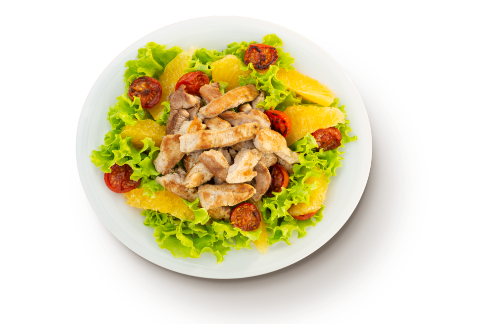 Ensalada de fajitas de cerdo
