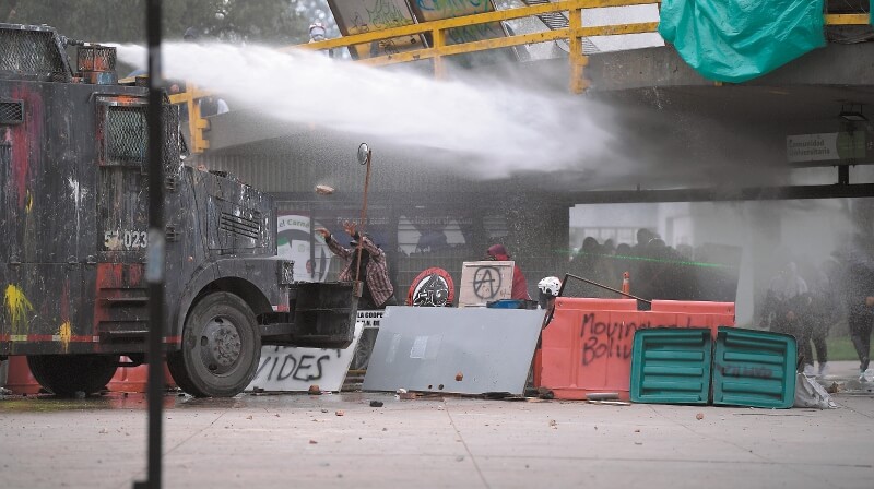 #21E: medidor para autoridades y manifestantes