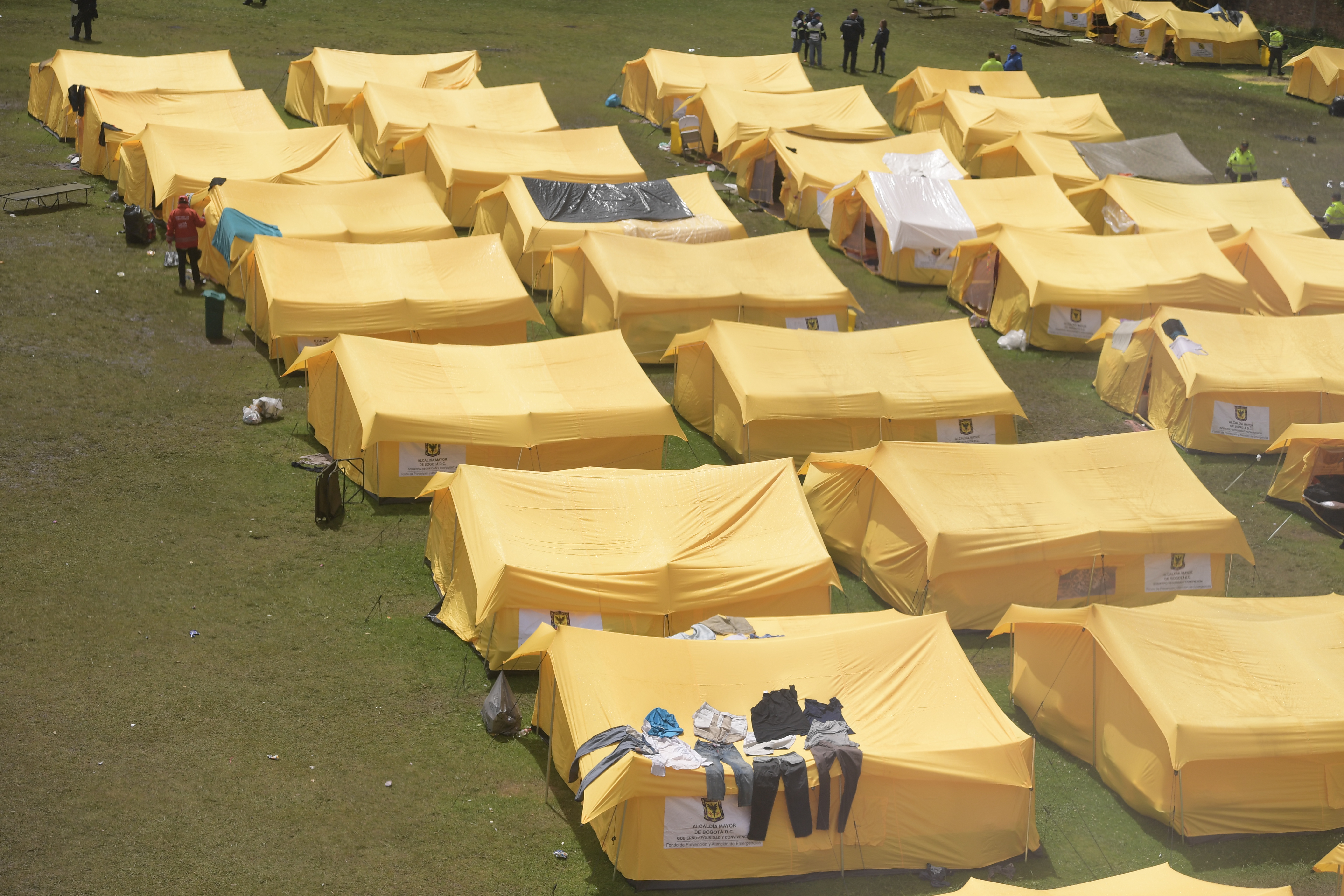El 15 de enero se desmontará el campamento de venezolanos en Bogotá
