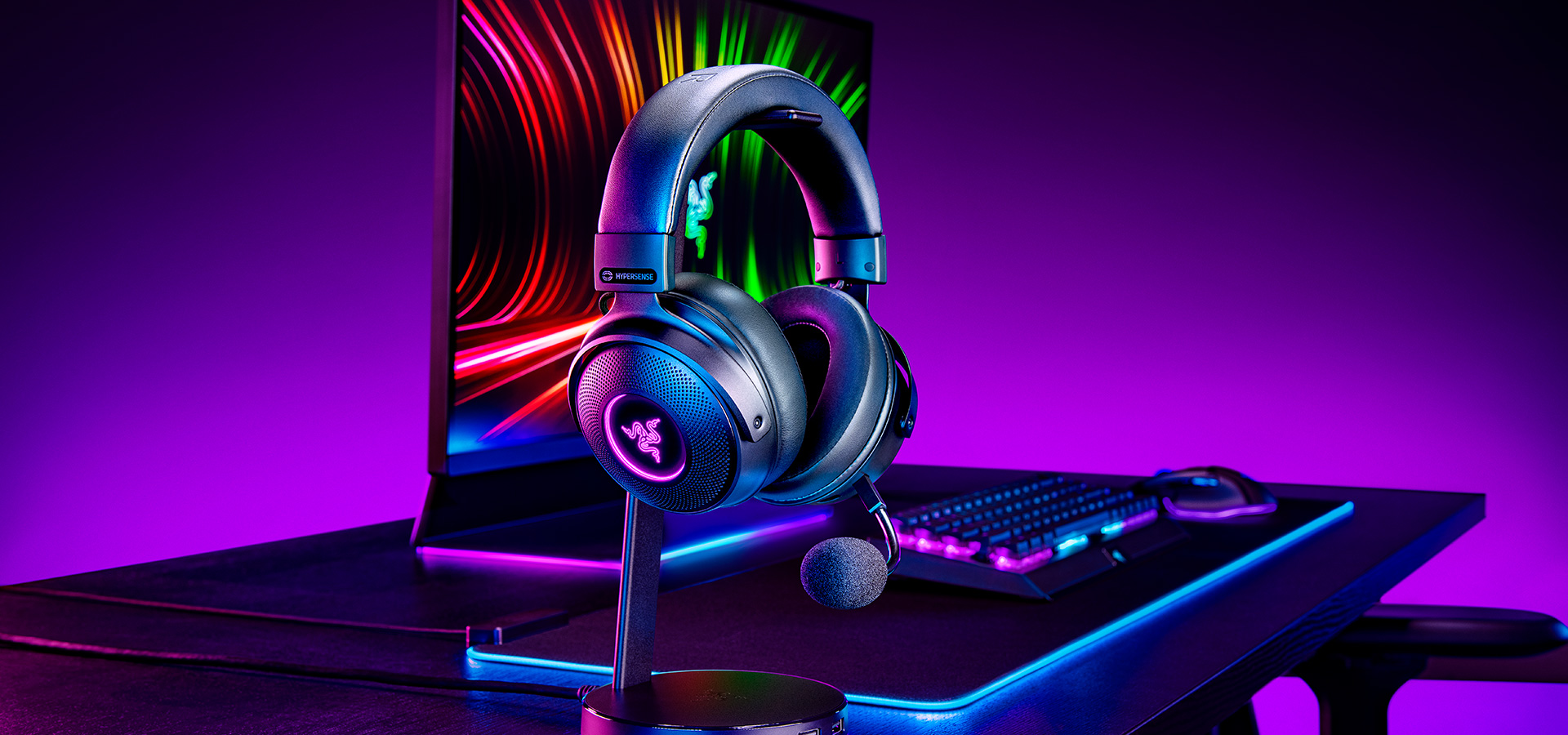 Audífonos inalámbricos para PC de Razer, una de las marcas líderes en venta de accesorios y productos para jugadores.