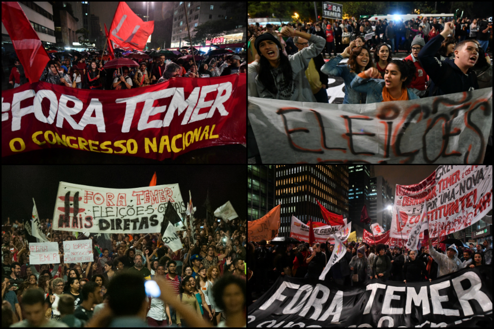 Imágenes: brasileños gritan «¡Fora Temer!» por nuevo terremoto político