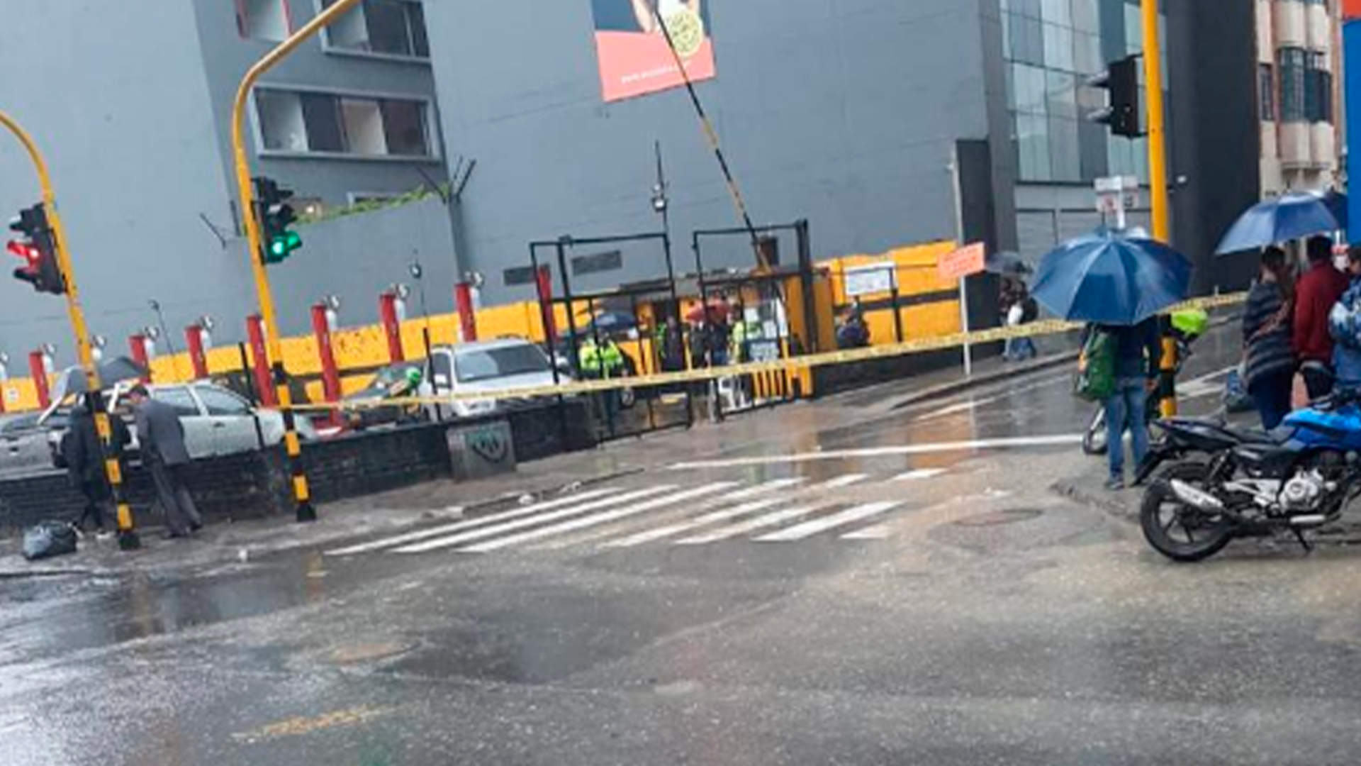 Balacera en el centro de Bogotá deja dos muertos y un herido
