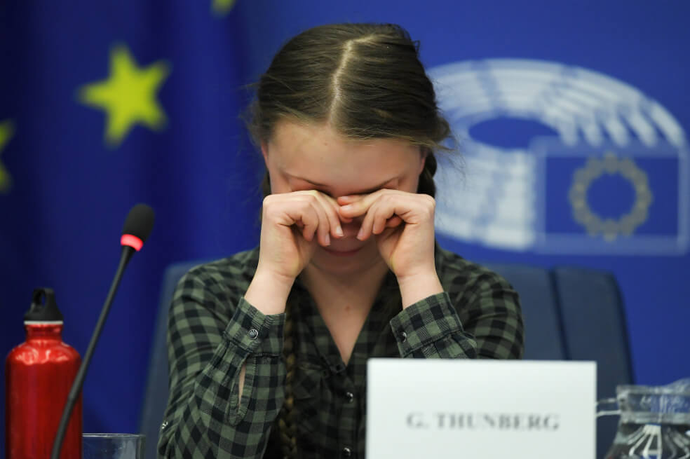 «Nuestra casa se desmorona, el futuro está en sus manos»: Greta Thunberg en el Parlamento Europeo