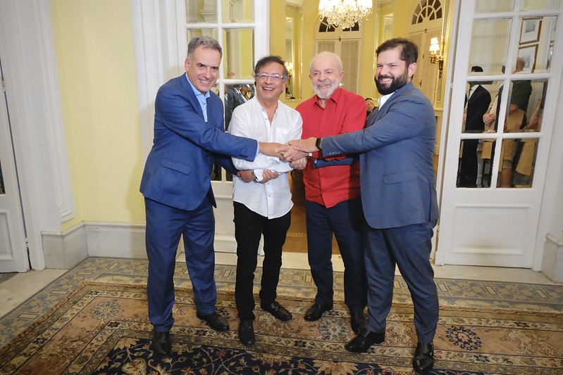 Así fue la reunión de Petro con Lula, Boric y Orsi: ¿de qué hablaron?