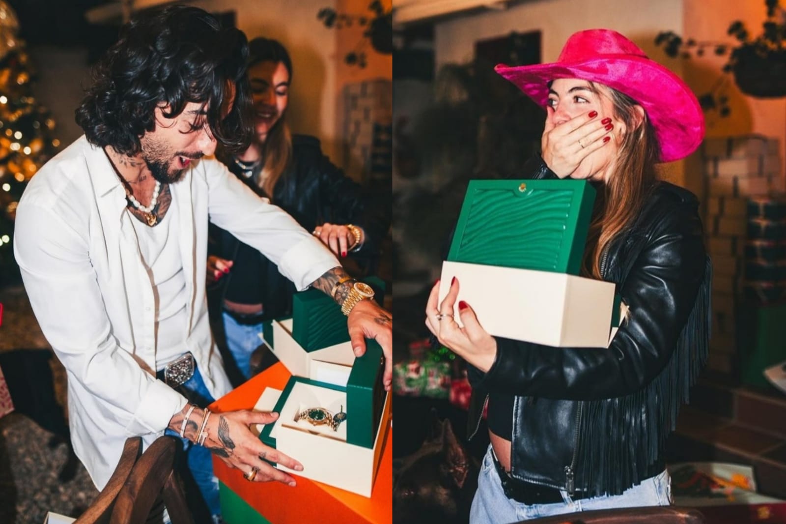 Este fue el carísimo regalo que recibieron Maluma y su novia en Navidad. Reacción