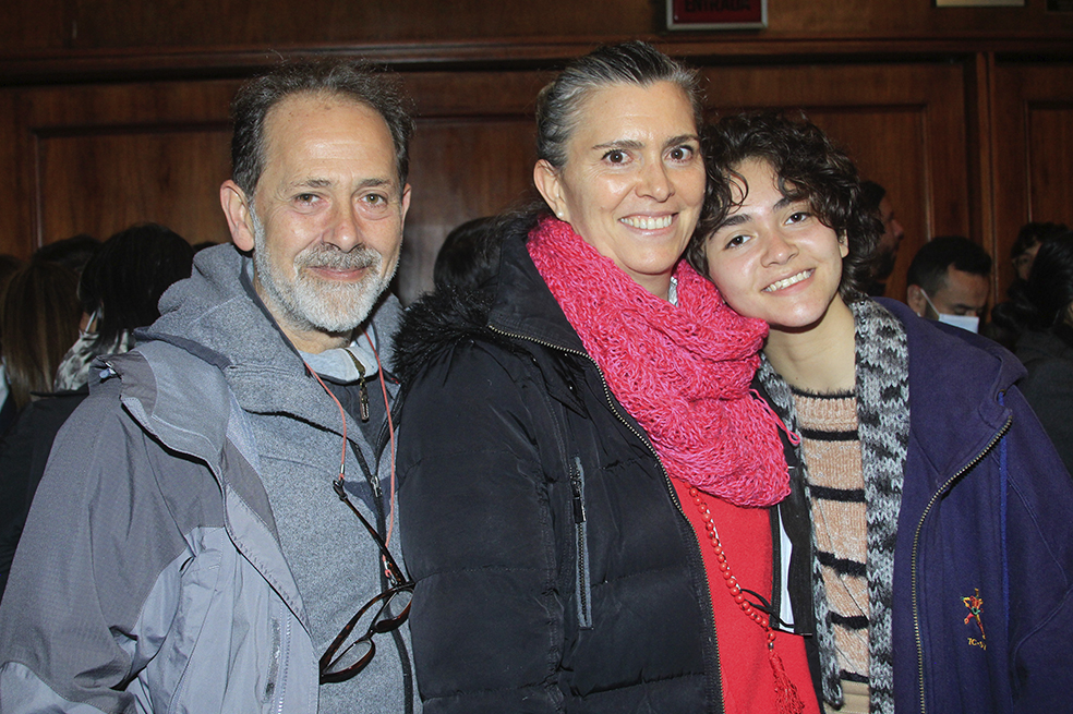 Salvatore Salomone, María Luisa Ortiz y Cecilia Salomone