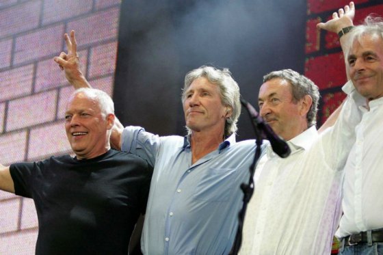Pink Floyd, reunido por primera vez en 20 años, el concierto Live 8, celebrado en 2005.