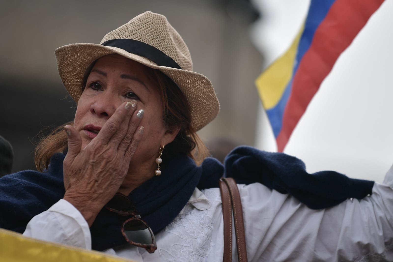 Protesta contra la cumbre por Venezuela