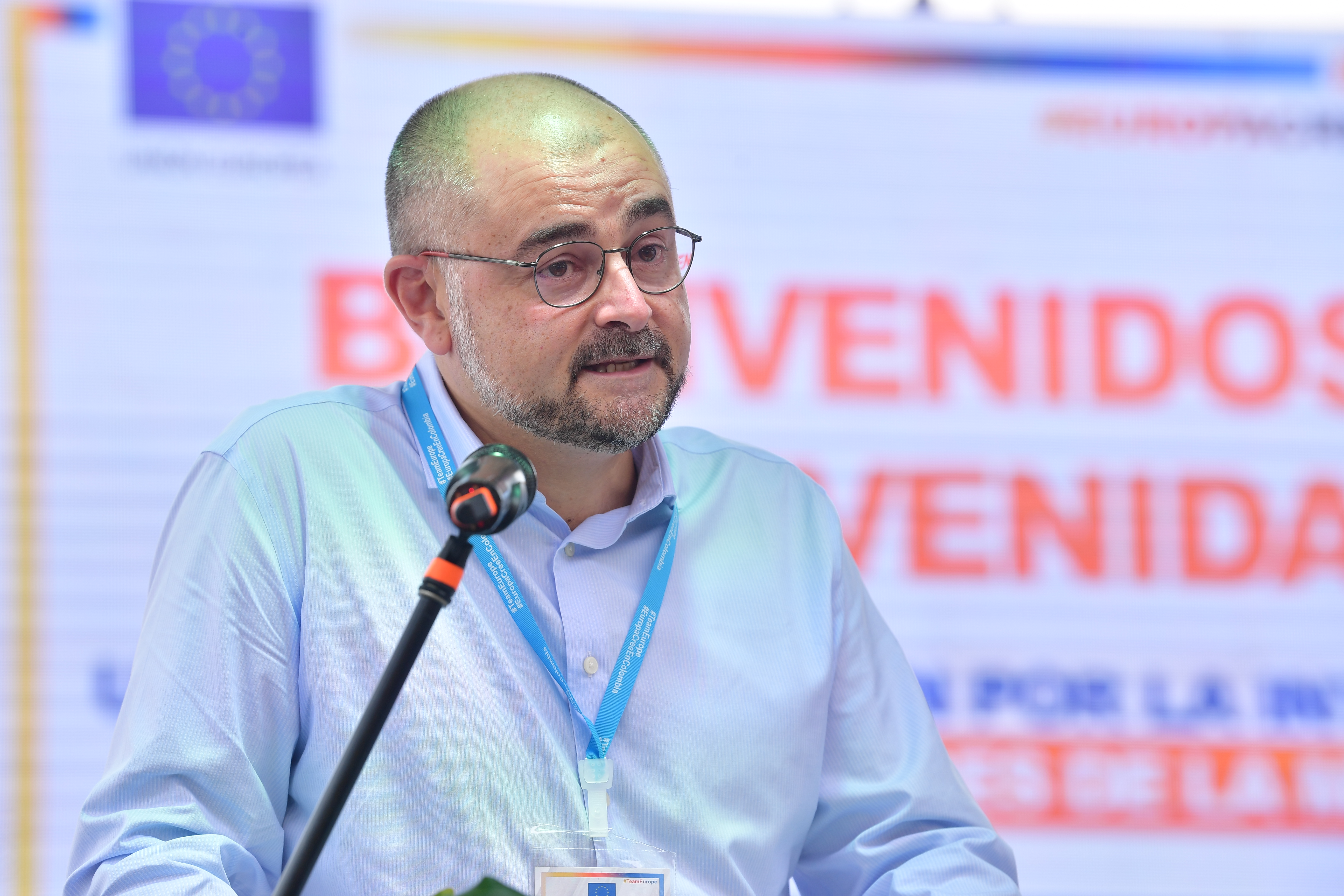 Embajador de la Unión Europea en Colombia, en el evento sobre migración realizado en Cúcuta, espacio impulsado por la Unión Europea y El Espectador.