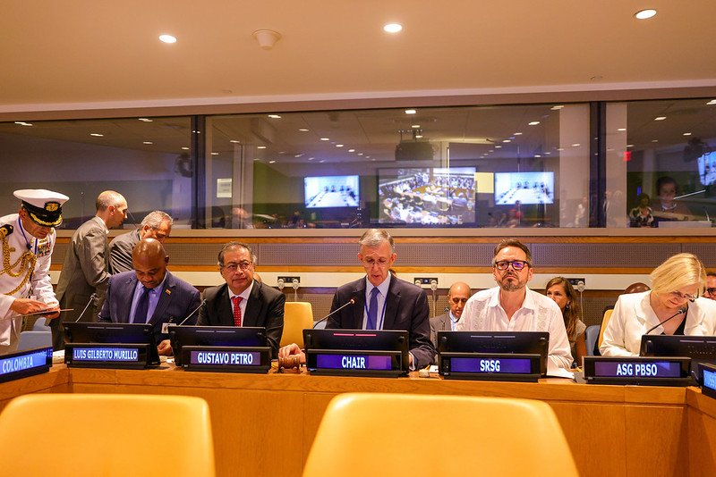 El presidente Gustavo Petro en la Comisión de Consolidación de Paz de las Naciones Unidas.