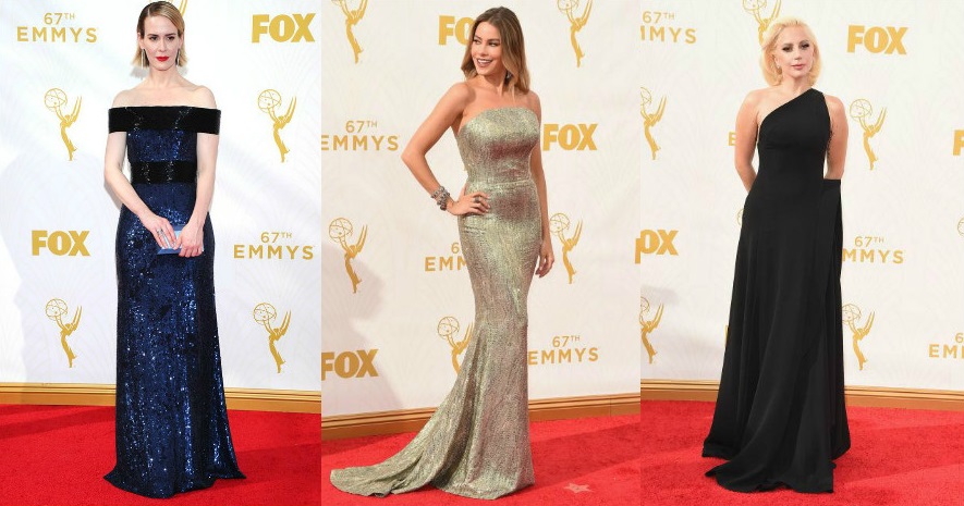 Los escotes fueron protagonistas en la alfombra roja de los Emmy 2015