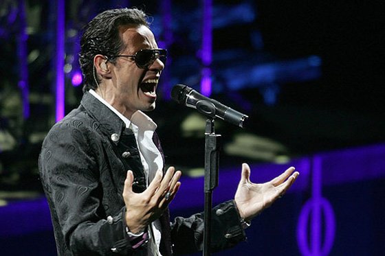 El cantante Marc Anthony.