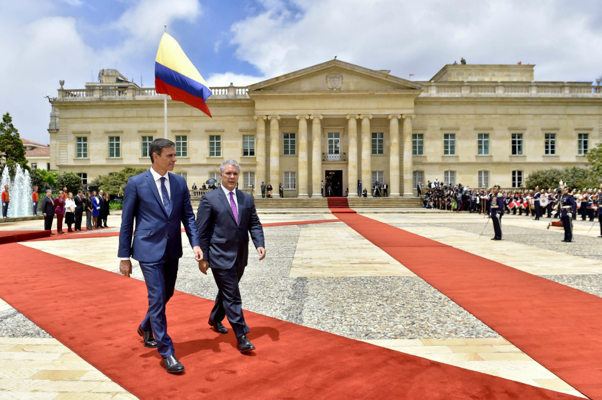 «No me cabe duda de que Duque quiere la paz para Colombia»: presidente de España 