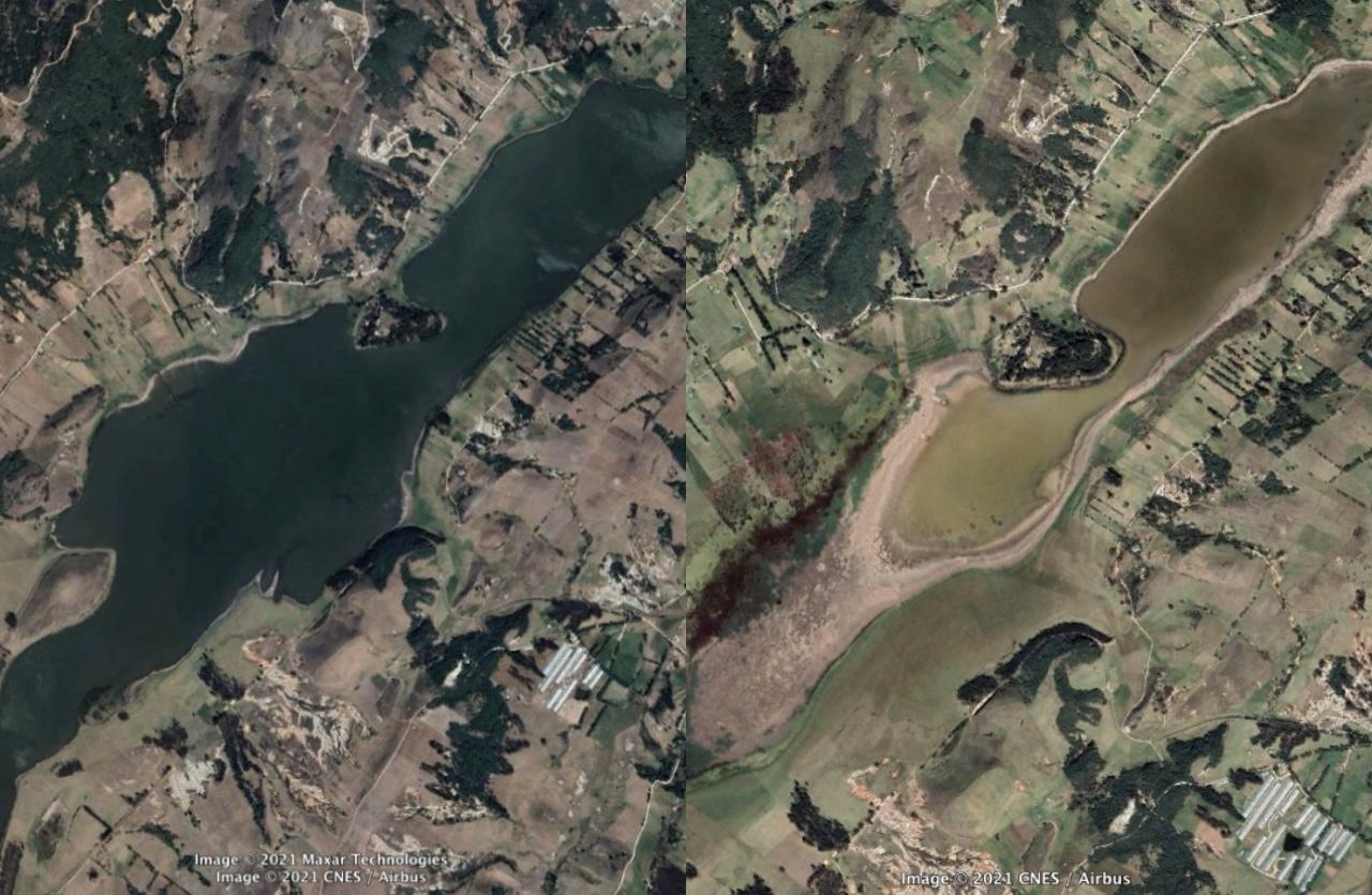 A punto de desaparecer: denuncian la agonía de la laguna de Suesca