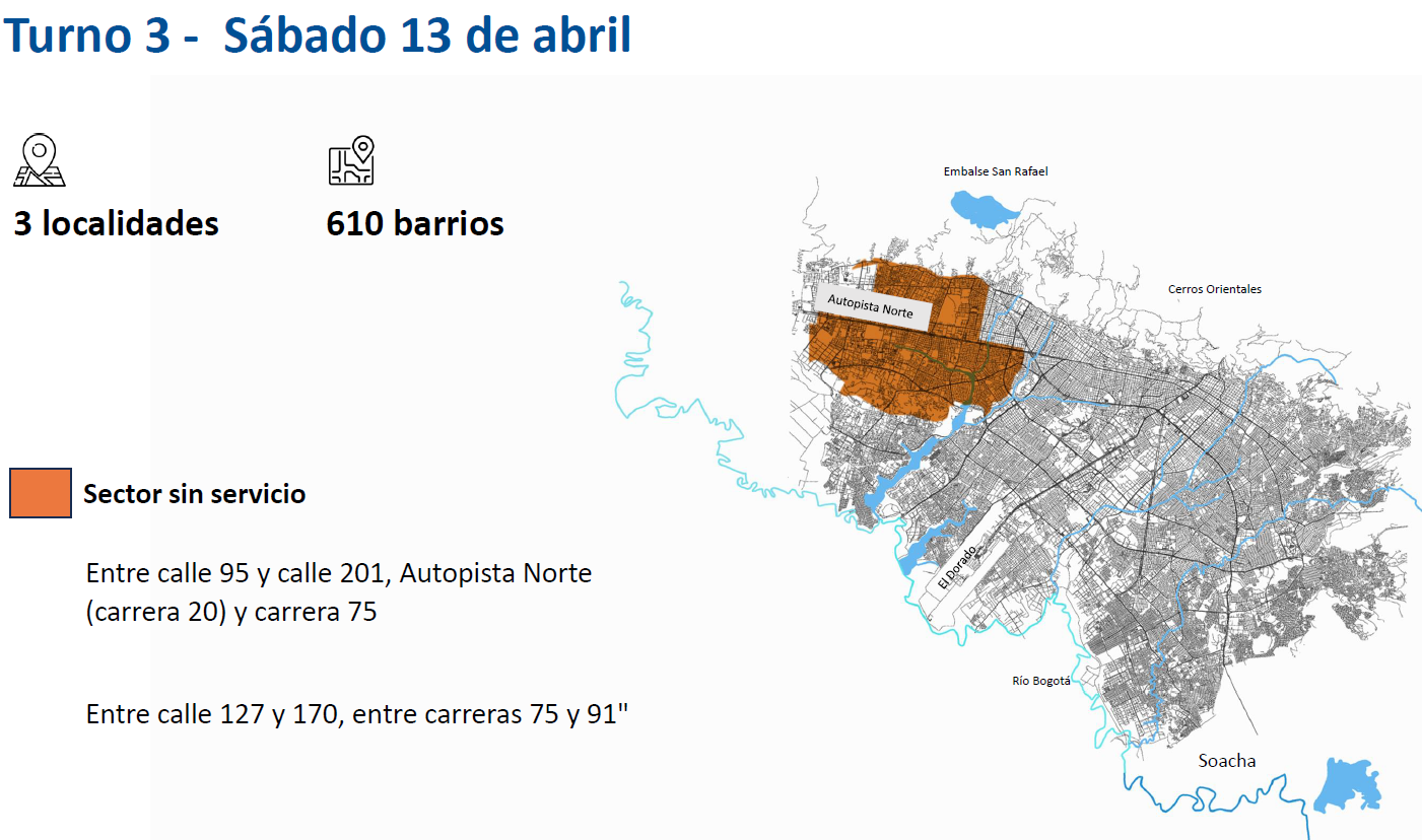 Racionamiento Agua Bogotá 2024