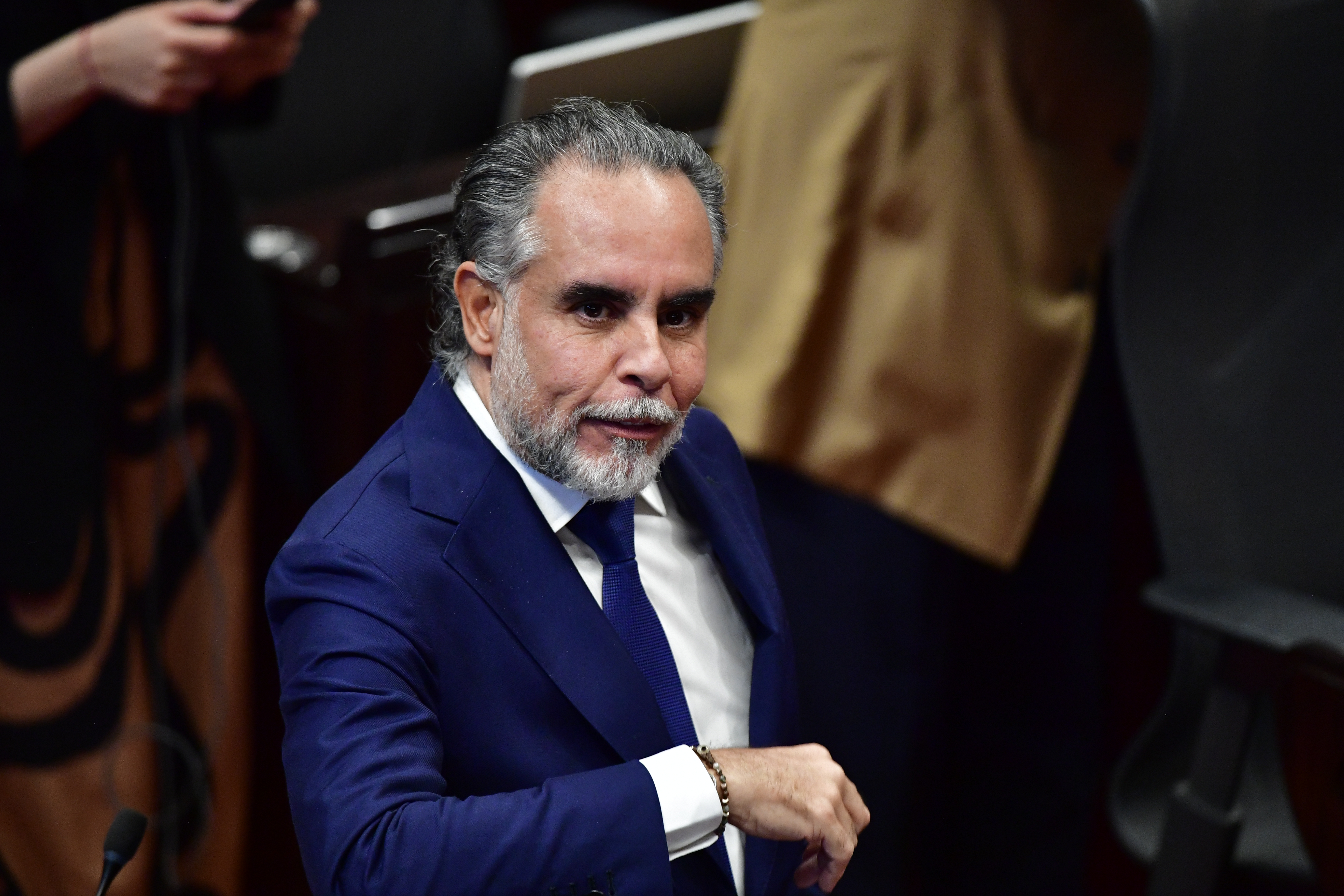 Nuevo Ministro del Interior durante su regreso al Congreso de la República