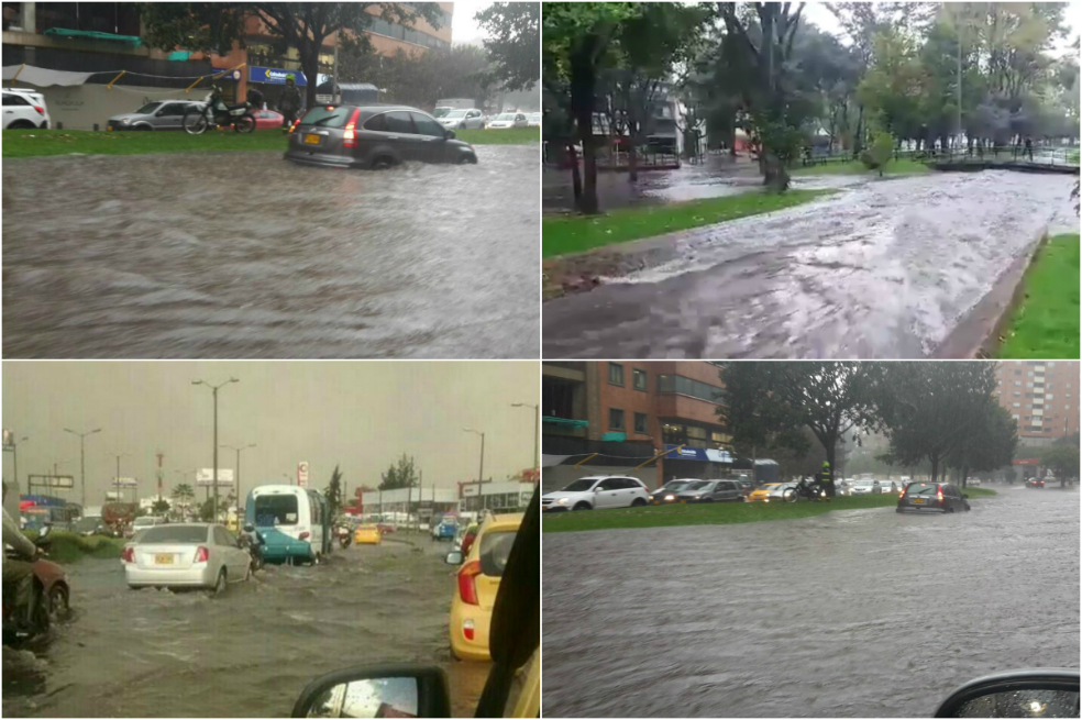 Imágenes: caños y vías de Bogotá volvieron a colapsar por lluvias