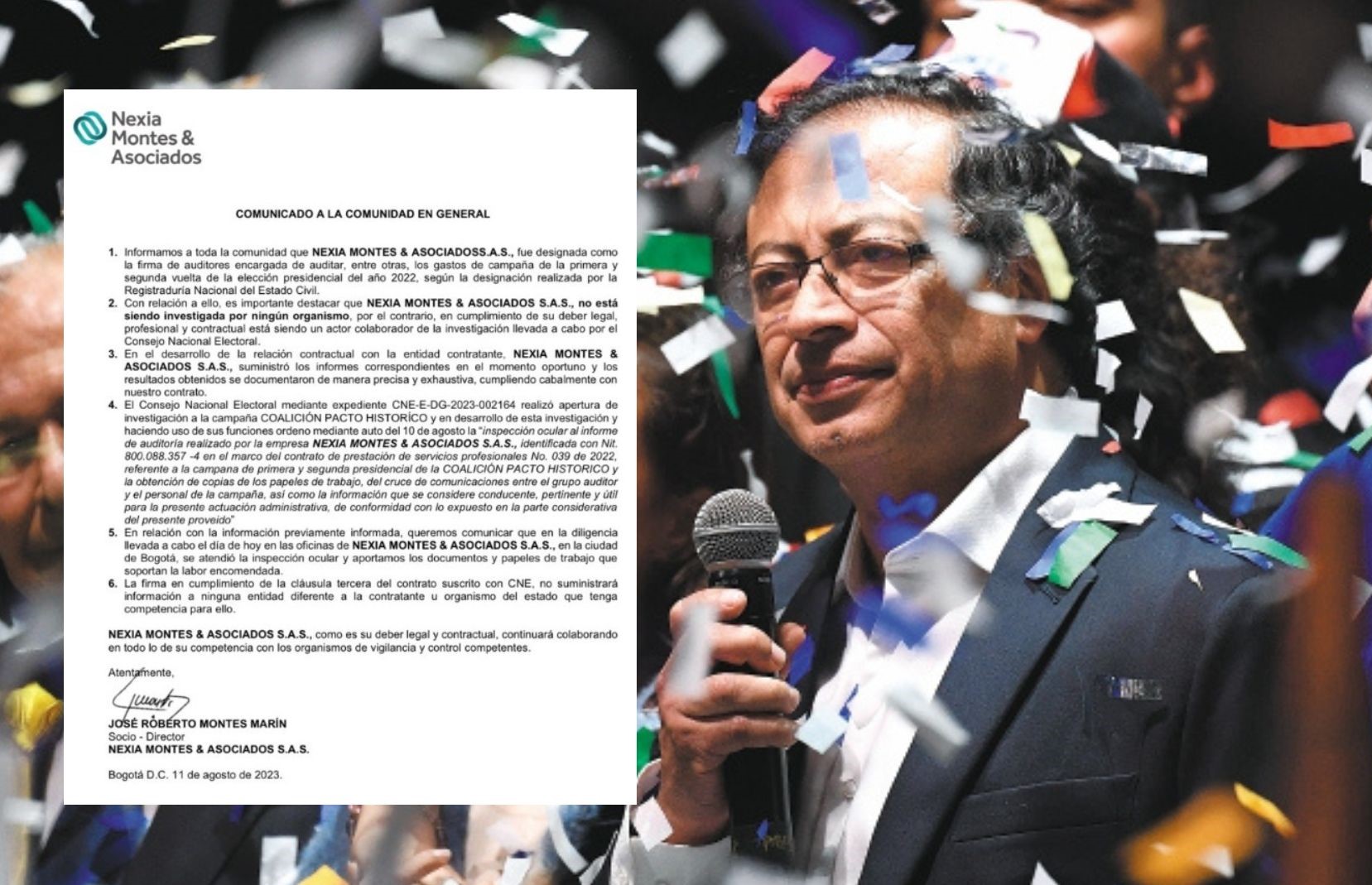 Cumplimos a cabalidad: empresa que auditó gastos de campaña Petro fue visitada por el CNE