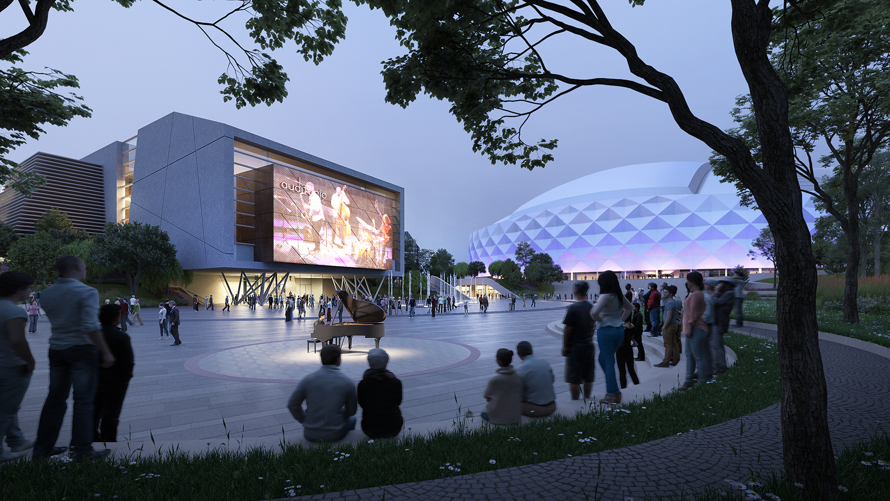 Según el proyecto, en la zona habría un auditorio de la Orquesta Filarmónica de Bogotá.