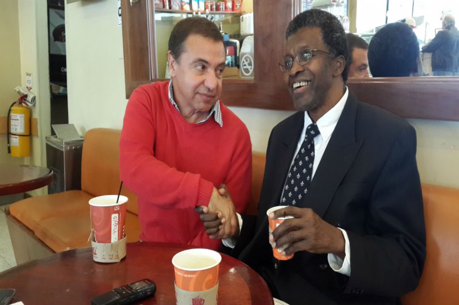 Raúl Cuero y Rodrigo Bernal se tomaron un café