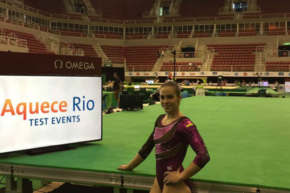 Catalina Escobar logró el cupo 120 para Colombia a Río 2016. Foto: Federacion Colombiana de Gimnasia