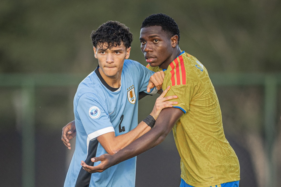Uruguay venció 2-0 a Colombia en la cuarta fecha del Campeonato Sudamericano Sub-17 de Paraguay 2026.