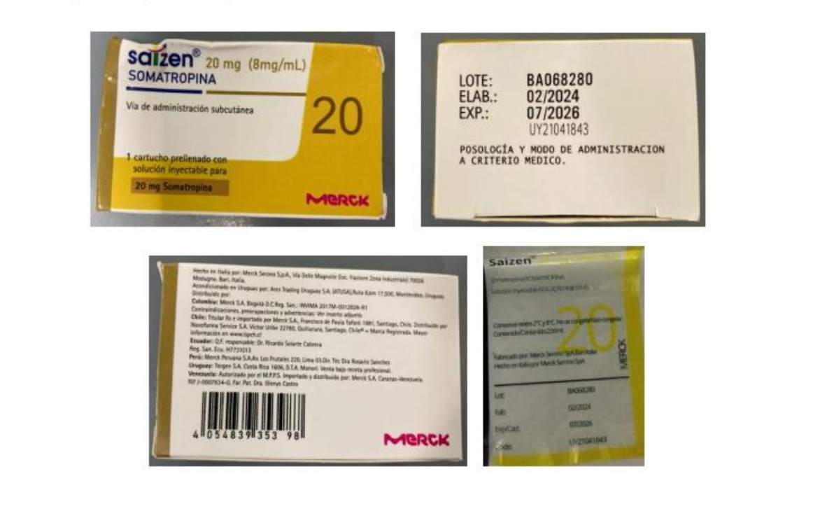 Esta es la imagen del medicamento falsificado.